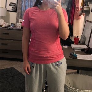 Pink workout top